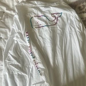 vineyard vines thin white hoodie